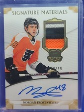 2019-20 UD The Cup Signature Materials Morgan Frost / 99 Philadelphia Flyers