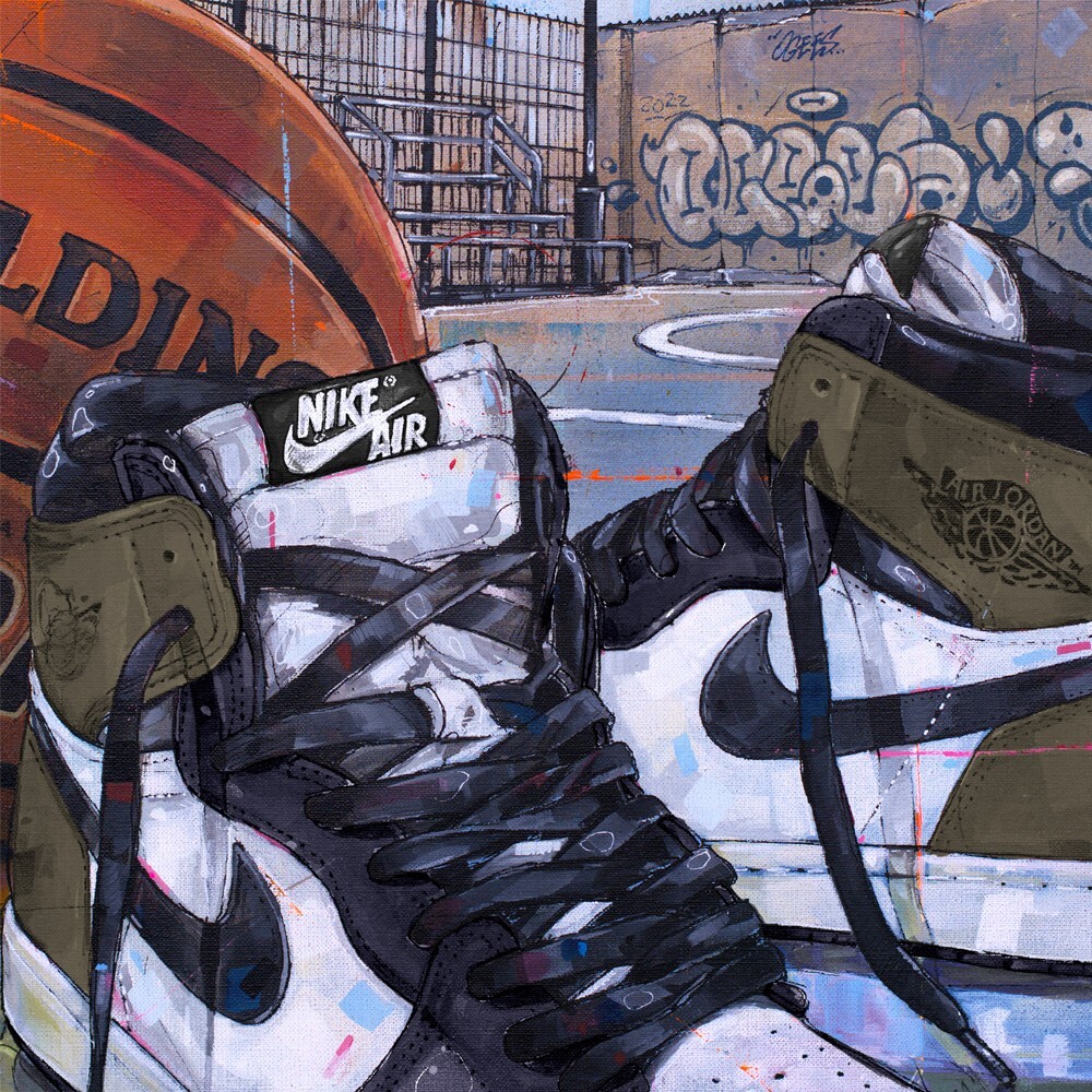 Nike air Jordan 1 Dark Mocha poster (50x70cm / 19.68×27.56 inch