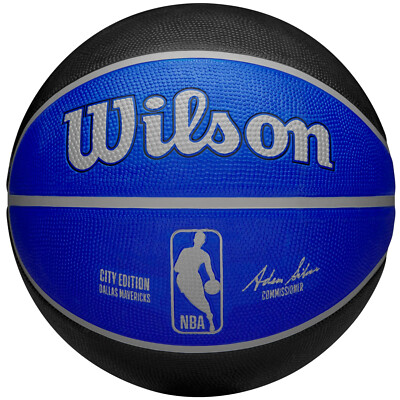 Basketball Unisex, Wilson NBA Team City Edition Dallas Mavericks Out Ball, Blau