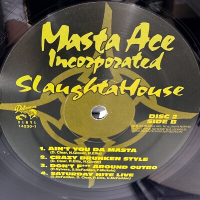 洋楽 Masta Ace SlaughtaHouse 2LP Great Condition] Masta Ace Incorporated / Slaughter House 1993 US