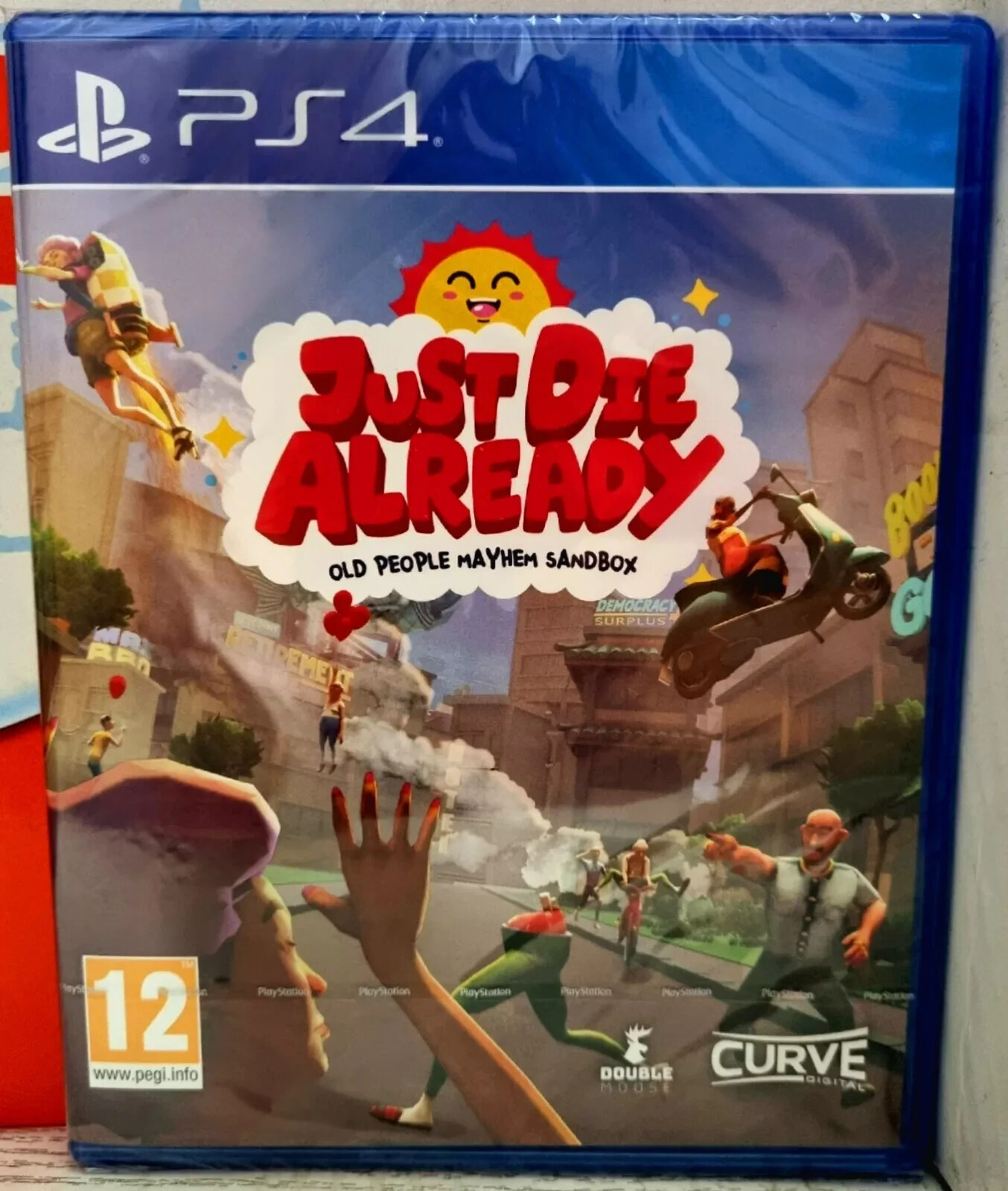 JUST DIE ALREADY PS4 PLAYSTATION 4 OLD PEOPLE MAYHEM SANDBOX PAL UK NUOVO SEALED