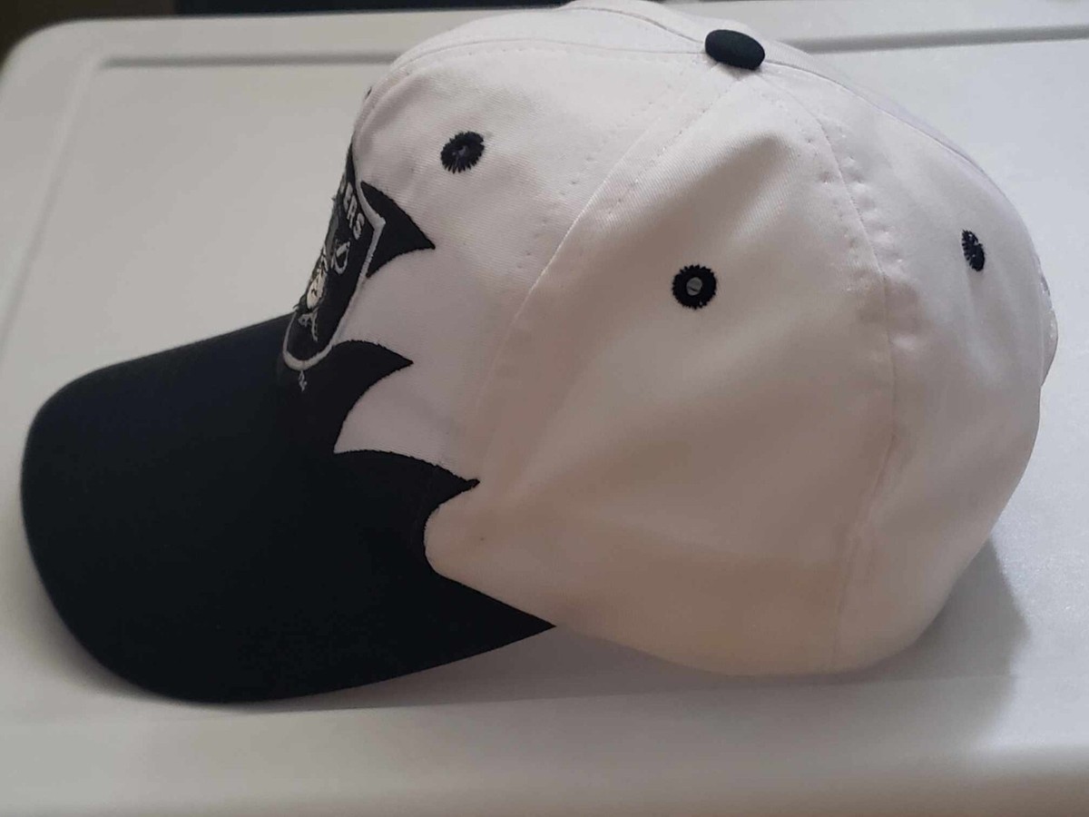 Vintage Logo 7 Oakland Raiders Shark Tooth Hat Rare 90