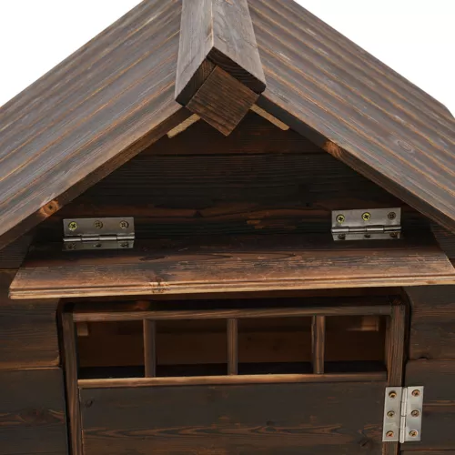 Pet House&Dog House with Window and Door for Dog within 10kg/22.05 lbs Brown New - Picture 11 of 18