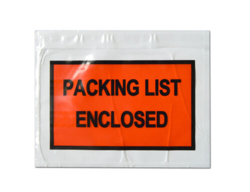 Packing List Pouches Shipping Label Panel/Full Face Enclosed Envelopes Adhesive - Picture 3 of 6