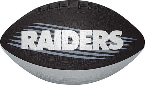 Oakland Raiders OR Las Vegas Raiders NFL Rawlings Rubber Football Ball - Picture 2 of 2