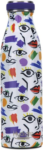 Hydrate Factory Vacuum Insulated Stainless Steel Drink Water Bottle Picasso 0.5L - Picture 2 of 7