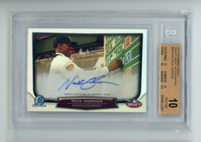 2014 Bowman Draft Nick Gordon Auto Night Refractor /15 BGS 10 9 Autograph