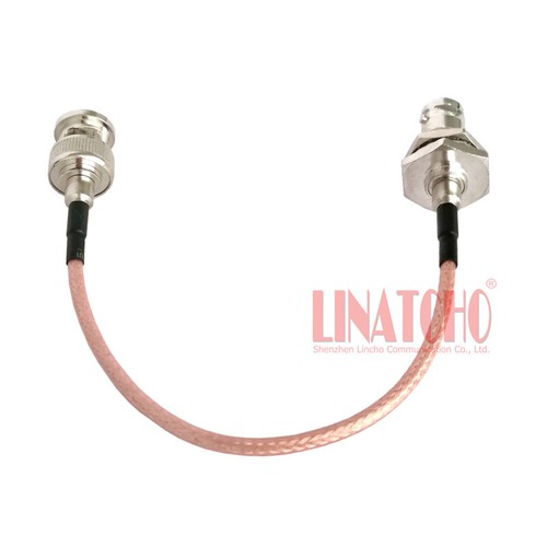 Câble cavalier connecteur femelle étanche BNC mâle vers cloison 15 cm RG316 coaxial BNC - Photo 6/10