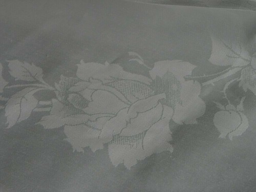 Luxus Tafeldecke schweres Leinen Damast großblütige Rosen 172 x 182...NEU - Picture 5 of 11