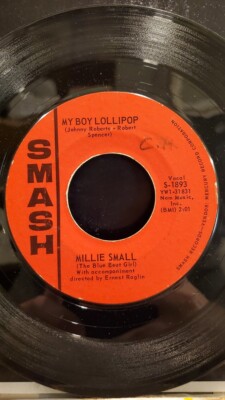 MILLIE SMALL 7'' 45 RPM ''My Boy Lollipop'' & ''Something's Gotta Be Done'' VG cond