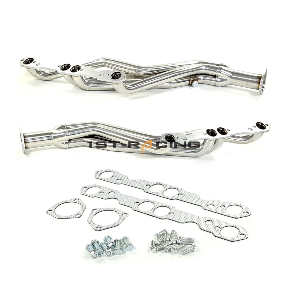 Cabezal de tubo largo de acero inoxidable para Chevy GMC C1500 C2500 K1500 K2500 V8 5,0 L 5,7 L Foto 2 de 4