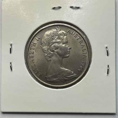 1966 20 Cent Coin - UNCIRCULATED - Low Mintage Date Australian Elizabeth II - Picture 2 of 9