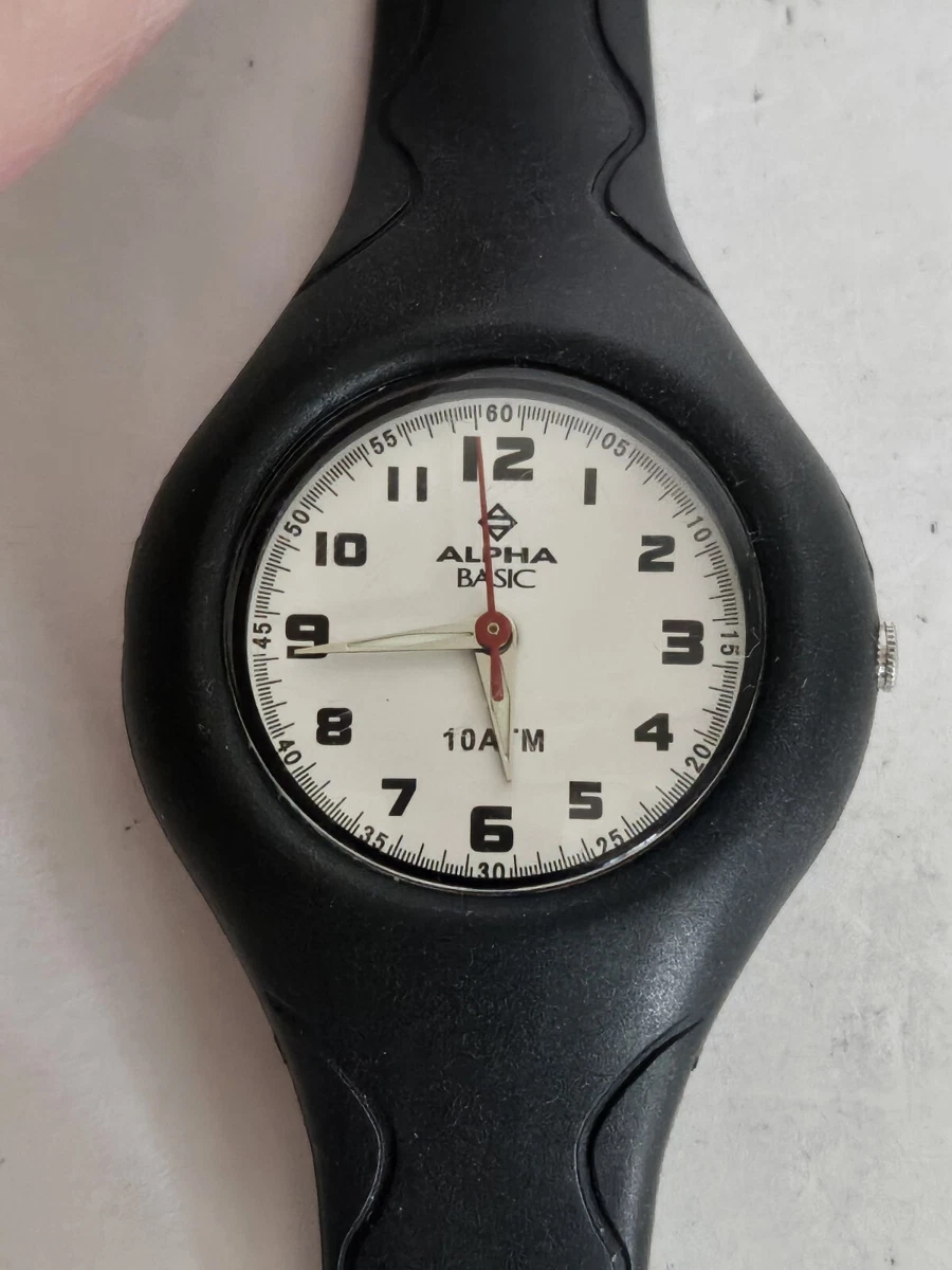 Rare Alpha Basic Uunisex Analog Quartz Watch Silicone Band New Battery Running Alpha Men Sport Wristwatches for sale | eBay main image 2