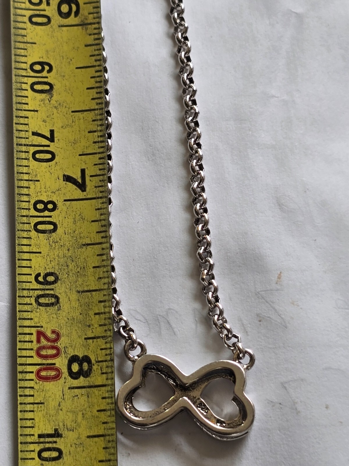 Solid Sterling Silver 925 Infinity Forever Figure… - image 6