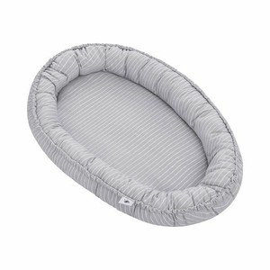 Julius Zöllner Nestchen für Bett Merle 60x120 ca 180 Tiny Squares Grey TOP