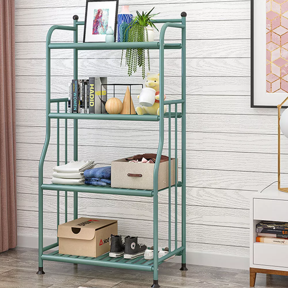 4 Tiers Kitchen Storage Rack Shelf Organizer Bakers Rack Microwave