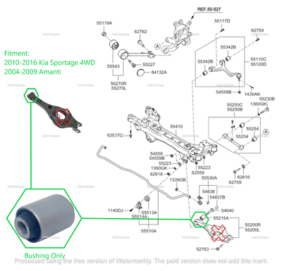 Brazo De Control Inferior Delantero Para Kia Sportage 2011-2016, Referencia OEM 55220-2S200, Nuevo Y Original