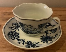 Zwiebelmuster Triptis Kaffeetassen/Untertassen festoniert