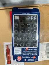RAYS BLACK LUG DURA NUTS STRAIGHT L42 42MM WH...