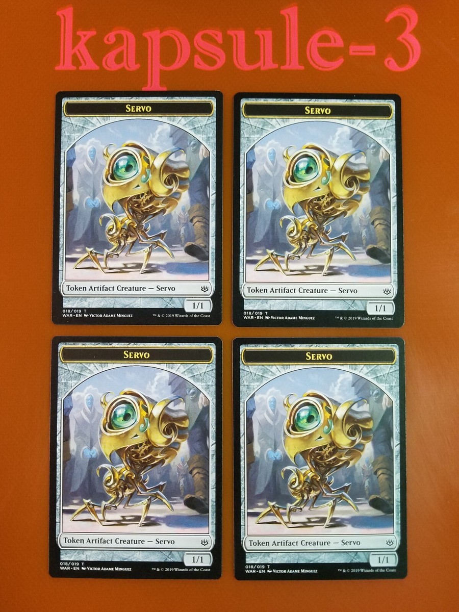mtg servo cards 4x Servo (LP-NM) | TOKEN 018/019 | War of the Spark