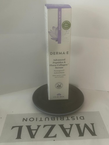 DERMA E Advanced Peptides And Flora-Collagen™ Serum 2 oz NIB Free Shipping 03/27