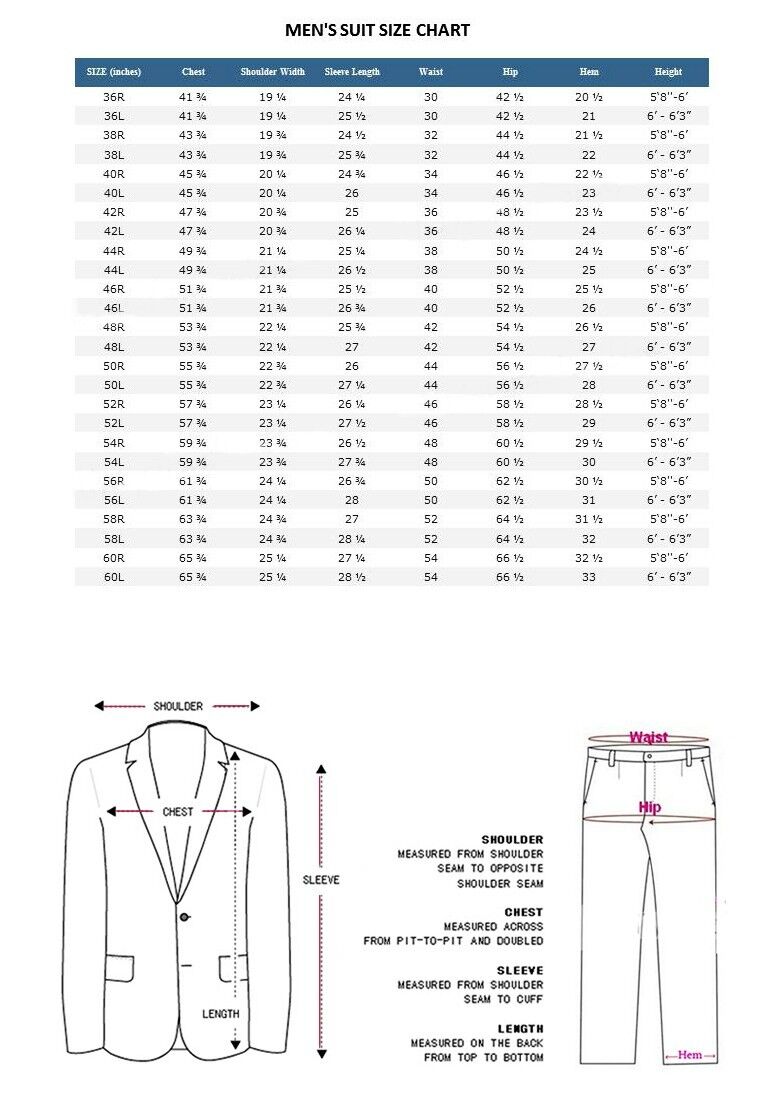 New Men's Basic Suit Single Breasted 3 Button 14 Unique Colors Size 38R ...