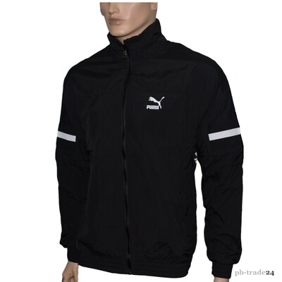 Puma Trainingsjacke Herren schwarz Sportjacke Freizeitjacke Fitness Woven Zip