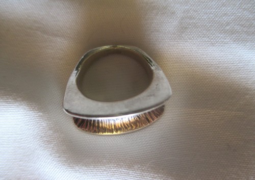 DUANE MAKTIMA Vintage Native American Indian Sterling Silver Ring Sz 4.75 8.65g - Picture 5 of 13
