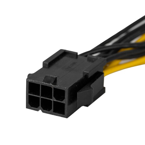 PCIe 6pin to Dual 8pin 6+2pin Power Splitter Cable for PC Video Graphics Card - Picture 5 of 7