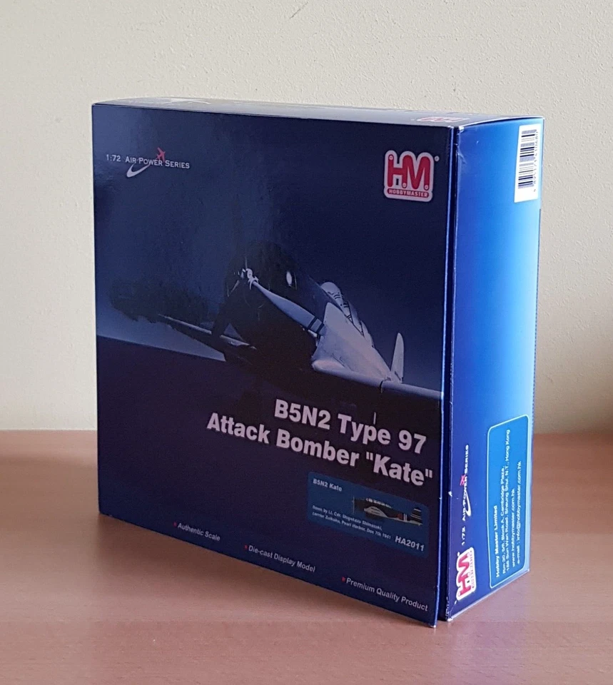 Hobby Master 1/72 HA2011 Nakajima B5N2 Kate Shigekazu Simazaki Pearl Harbor - Image 4 of 4