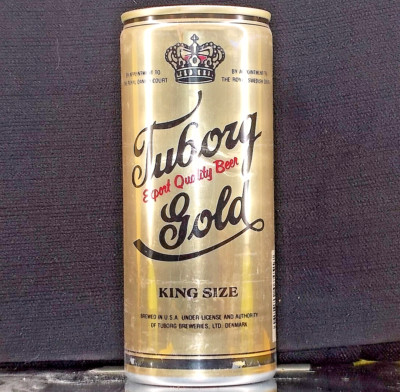 TUBORG GOLD Beer *** 16 oz Can *** Carling National Brewing 5 Cities ** Empty