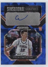 2023 Panini Prizm Draft Picks Blue Ice 67/75 Colin Castleton #SS-CLC Auto 1bj7