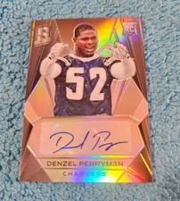 2015 Spectra Rookie Autograph Denzel Perryman Chargers Signature 49/199 #214
