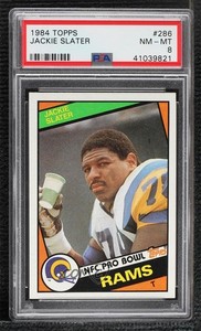 1984 Topps Jackie Slater #286 PSA 8 Rookie RC HOF