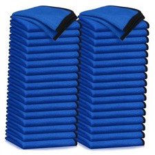 Pcs Microfiber Towels:16"x16" Microfiber Drying Towels Bulk Micro 50 Blue