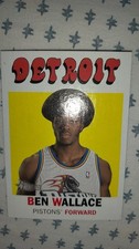 2000-01 Topps Heritage Ben Wallace #204 Detroit Pistons NBA NM HOF