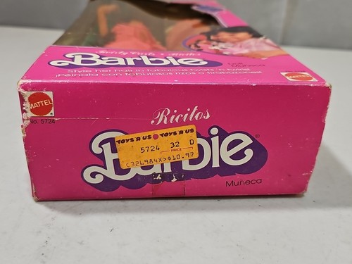 RARE poupée Barbie vintage Mattel 1982 boucles twirly EDITI ESPAGNOL #5724 NOS Nrfb - Photo 6/7