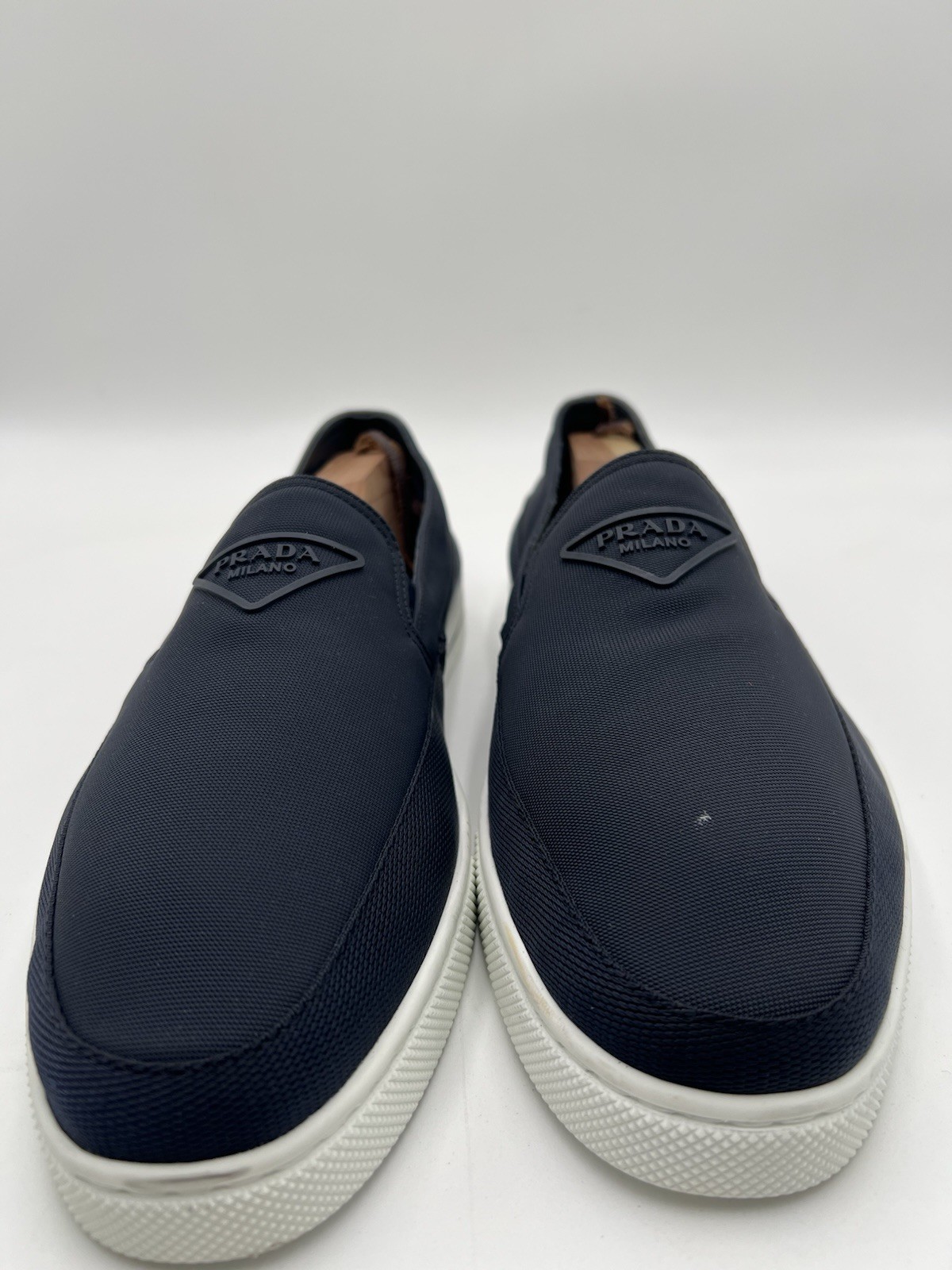Prada Re-Nylon Slip-On sneakers in navy blue Size 10UK thumbnail 2