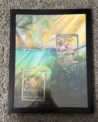 Milotic ex SIR 237/191 & Feebas IR 198/191 Stellar Crown Custom Framed Art Set