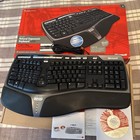 Microsoft Natural Ergonomic Keyboard 4000 v1.0 1048 Lightly Used w/ Riser & More