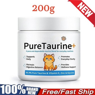 200g Pure Taurine Powder  Maintain Digestive Balance & Vision Clarity New 2026