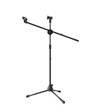 Adjustable Microphone Stand with 2.3' - 4.1' Height, Rotating Boom Arm, Tripo...