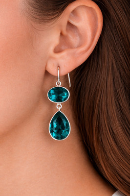 Natural Apatite Gemstone 925 Solid Silver Jewelry Dainty Earrings Daughter Gift