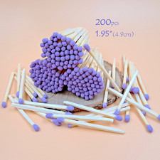 200 Wooden Matches Ash rose Tips 4.9cm 1.95" Candle Craft Decor