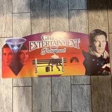 Blockbuster Video Double Sided Cardboard Paramount Rare!! 1995 Display 34”x14.5