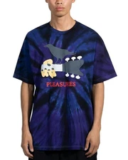 PLEASURES Festival Cotton Graphic T-Shirt Men's XXL Tie Dye Pullover S/S