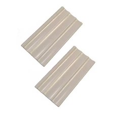 Mirredge 88512 Contemporary Seam Plates, 3 In L, 1 1/2 In W, 1/4 In H, Dove