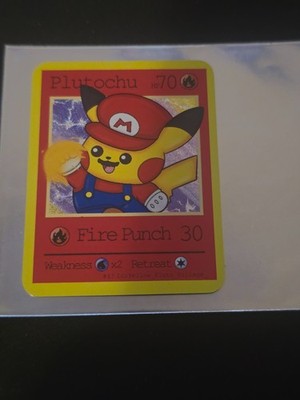 Pluto coco Mini Series 1 - Holo Pikachu As Mario #57 Mtytk Studio
