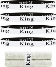 Bed Sheet Organizer and Storage Size Label Bands King 4Pcs 
