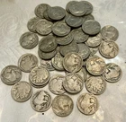 Estate Found, US Buffalo Nickels - Lot of 50 - Circulated - Most W/ Dates
